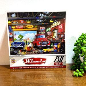 Wheels 750 Piece Jigsaw Puzzle Vintage Car Wayne's Garage Masterpieces